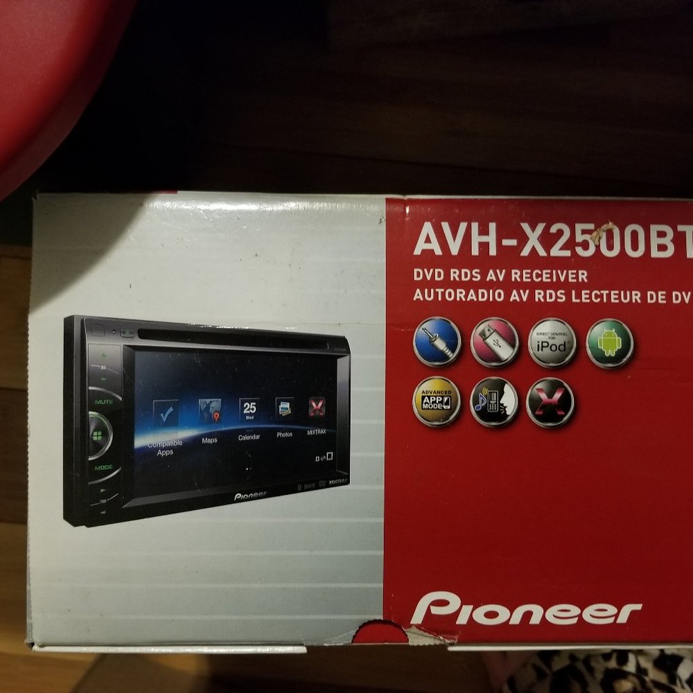 PIONEER AVH-X2500BT 2DIN MULTIMEDIA DVD RECEIVER WITH 6.1'' TOUCHSCREEN NIB